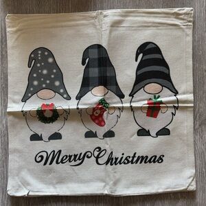 Holiday Pillow Covers - Black and Gray
